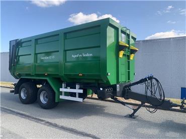 [Other] Agrofyn Trailers Greenline CT 15 med fransk bagkla, Tip Trailers, Agriculture