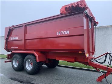 Tinaz 18 tons bagtipvogne med skydepresenning, Tip Trailers, Agriculture