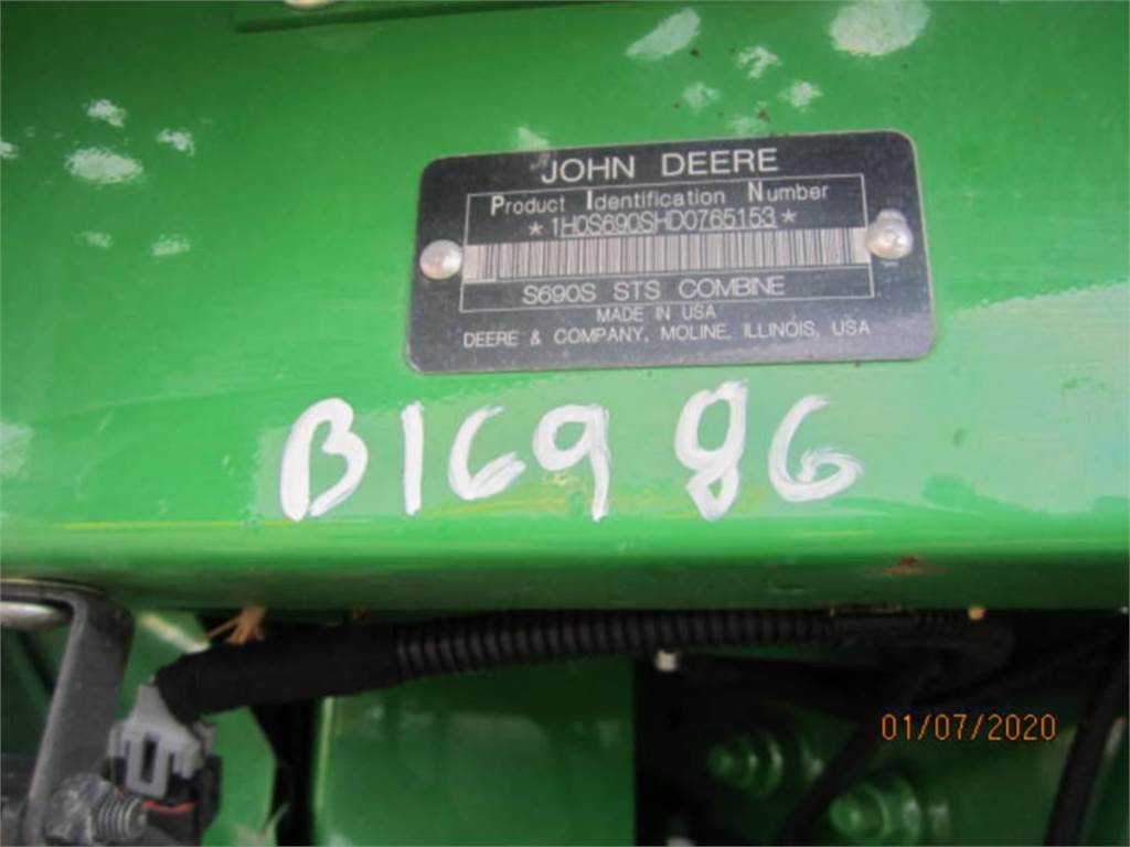 John Deere S690, Combine, Agriculture