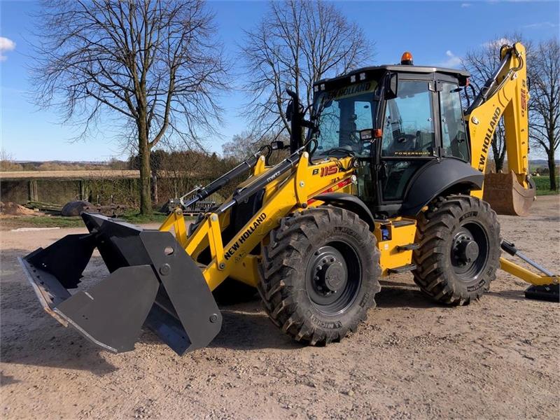 New Holland B115D Grave/Læssemaskine TC SS, Wheeled Excavators, Construction Equipment