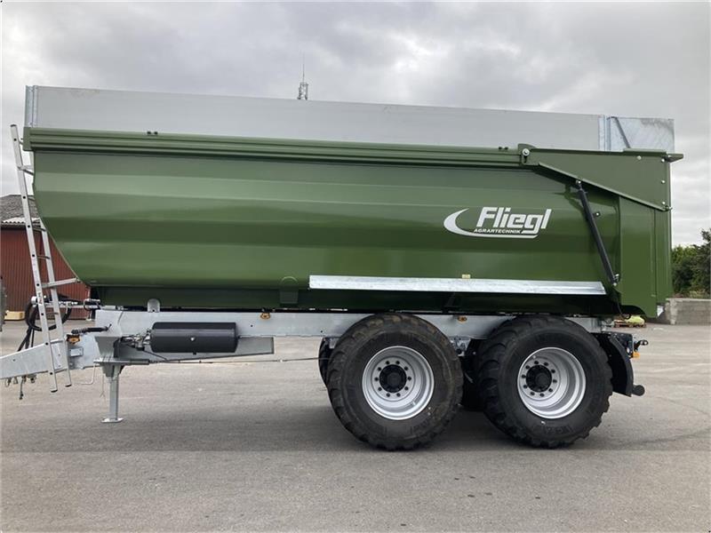 Fliegl TMK 264 FOX PROFI m/400 mm kornoverbygning, Tip Trailers, Agriculture