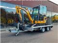 XCMG Xe20e med trailer, Construction Equipment