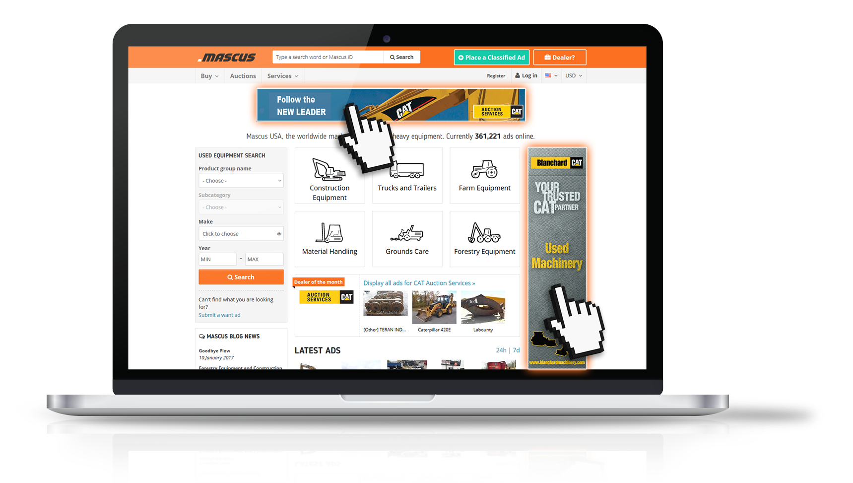 Image of a tractor on sale in mascus